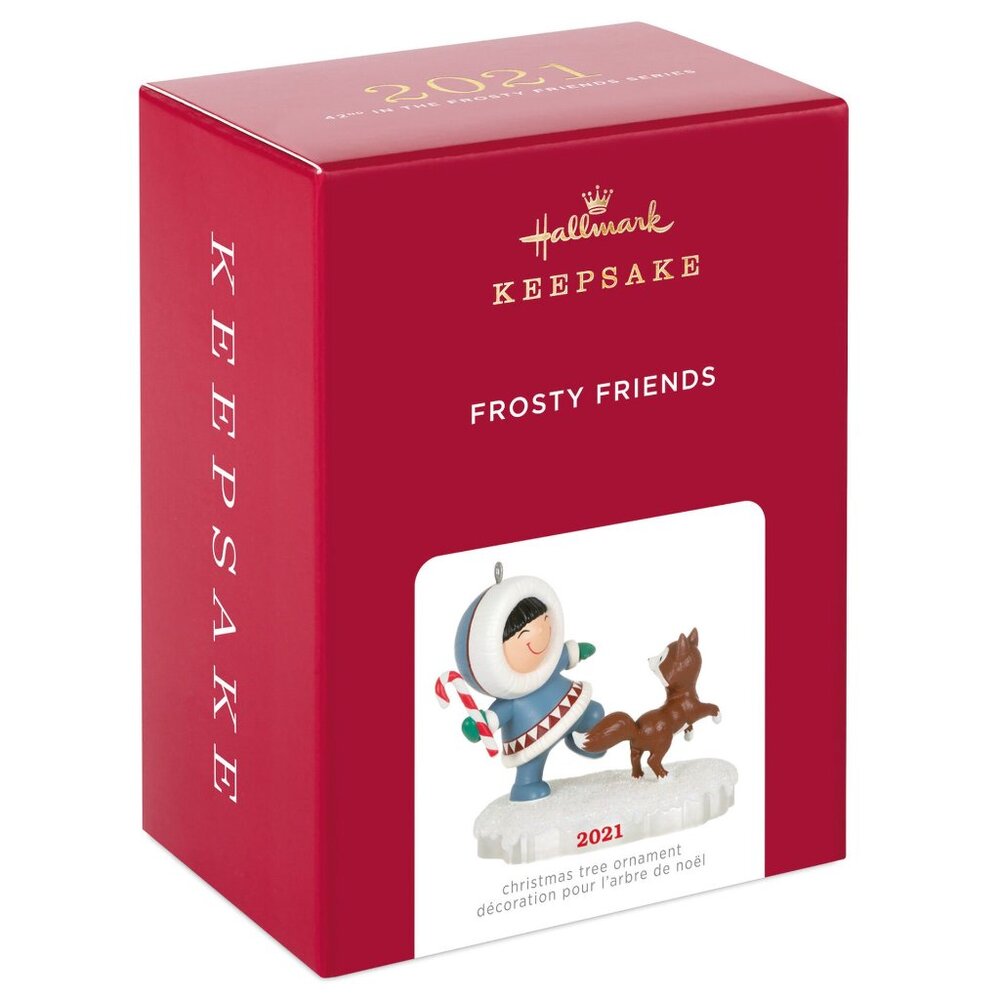 New! Frosty Friends Hallmark Keepsake Christmas Ornament 2021 Eskimo Dog Fetch